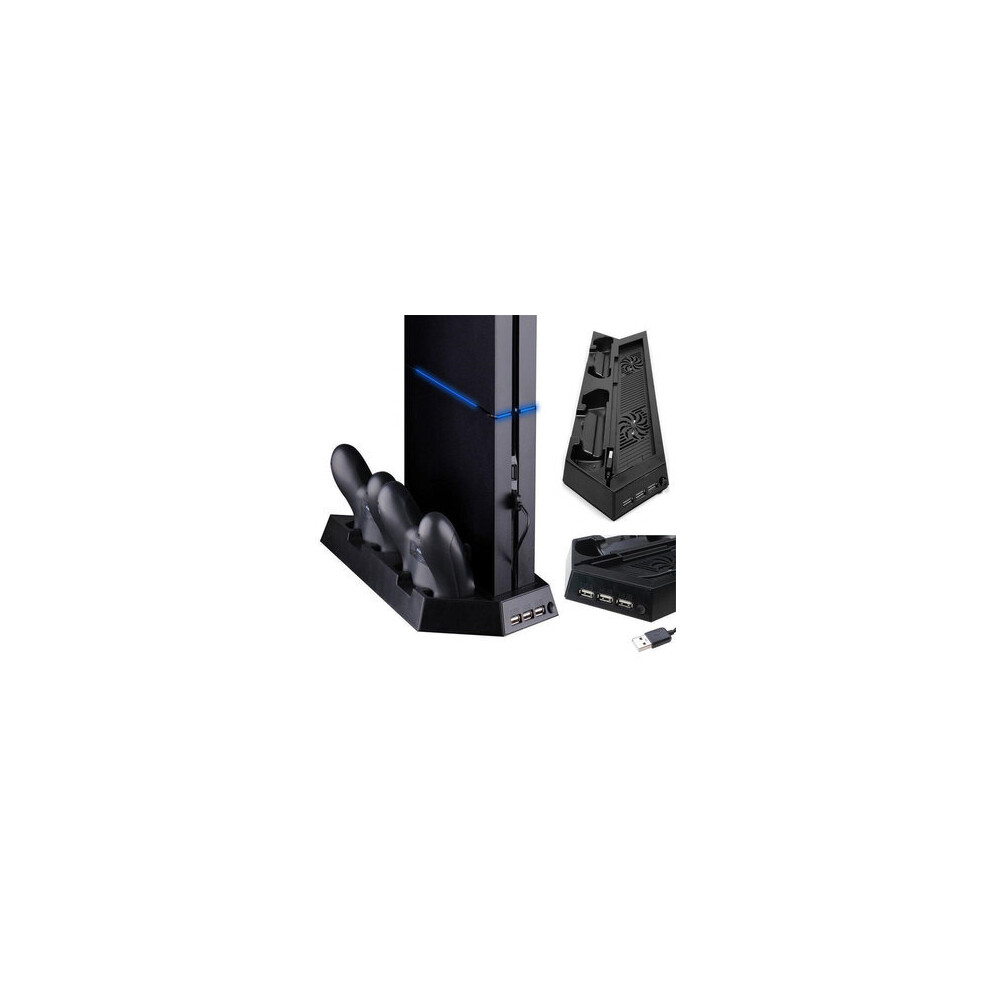 Dual Cooling Fan Vertical Stand Charging Station Game Controller Charger For Sony Playstation 4 Ps4 Gamepad 4151093627301