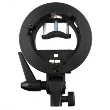 S-type Bracket Bowens Mount Holder for Speedlite Flash Snoot Softbox Honeycomb