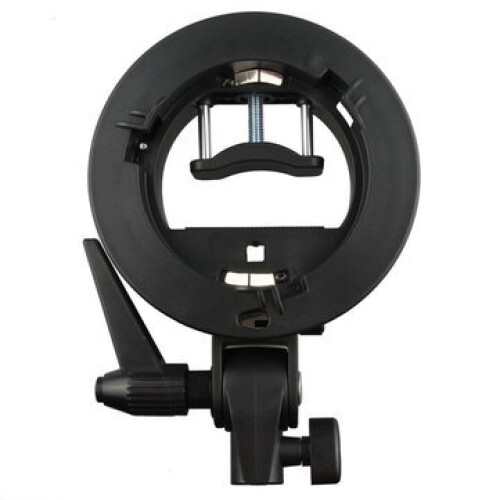 S-type Bracket Bowens Mount Holder for Speedlite Flash Snoot Softbox Honeycomb