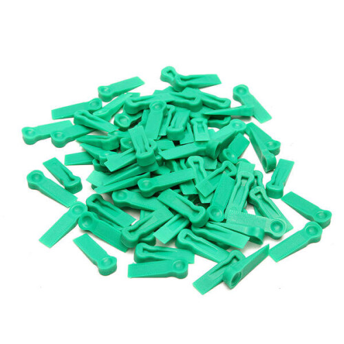 1Bag 100Pcs 6mm White Ceramic Tile Tiling Accessibility Spacer Plastic Clip