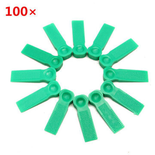 1Bag 100Pcs 6mm White Ceramic Tile Tiling Accessibility Spacer Plastic Clip 1
