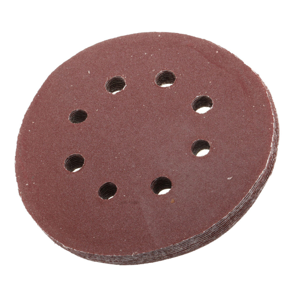 8 Holes Abrasive Sand Discs Sanding Paper 60-240 Grit Sandpaper 814730370971