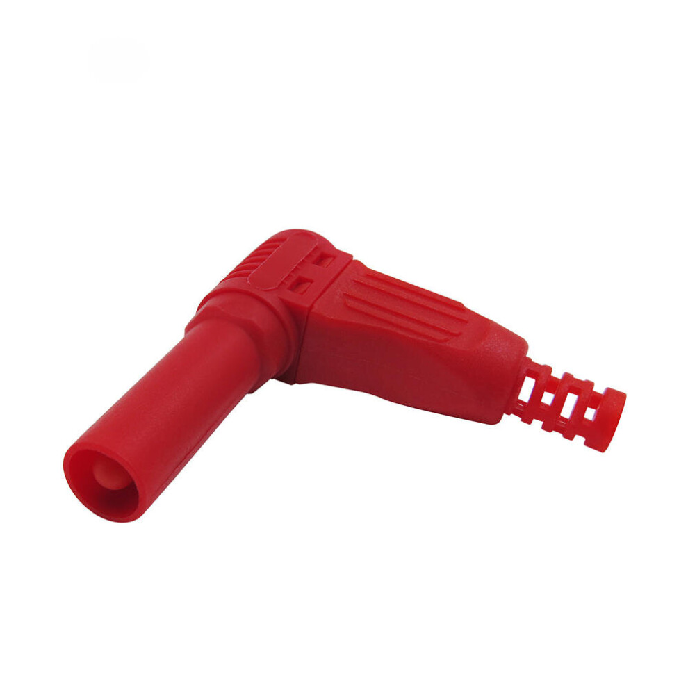 7Pcs 4Mm Safety Shrouded Banana Plug 90 Degree Right Angle Plug 840079350374
