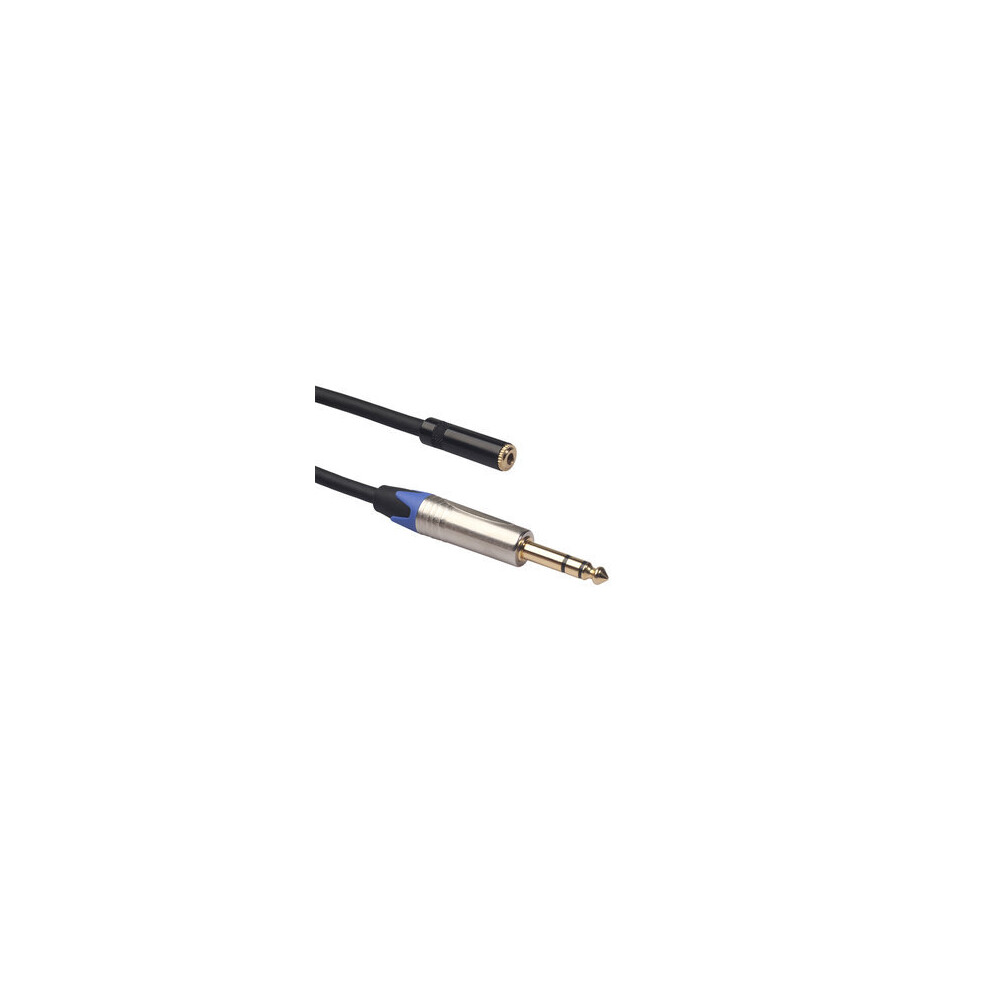6.35Mm Stereo Plug Male To 3.5Mm Stereo Jack Female Socket Headphone Extension Cable Audio Cable 0.3M 840079128744