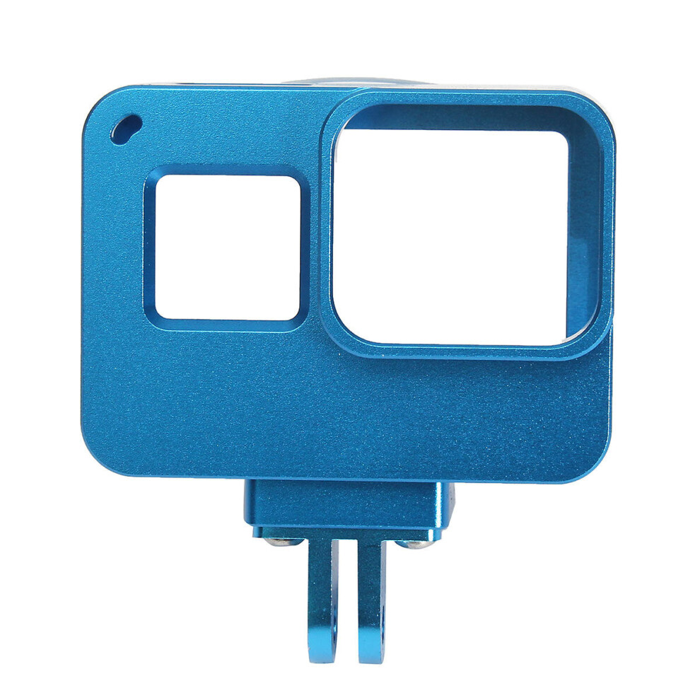 Aluminum Alloy Protective Frame Housing Case With Back Cover For Gopro Hero 5 Blue 4151093698660