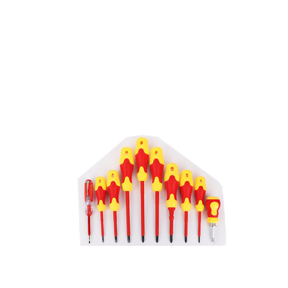 10Pcs Electronic Insulated Hand Screwdriver Tools Accessory Set 814730373668