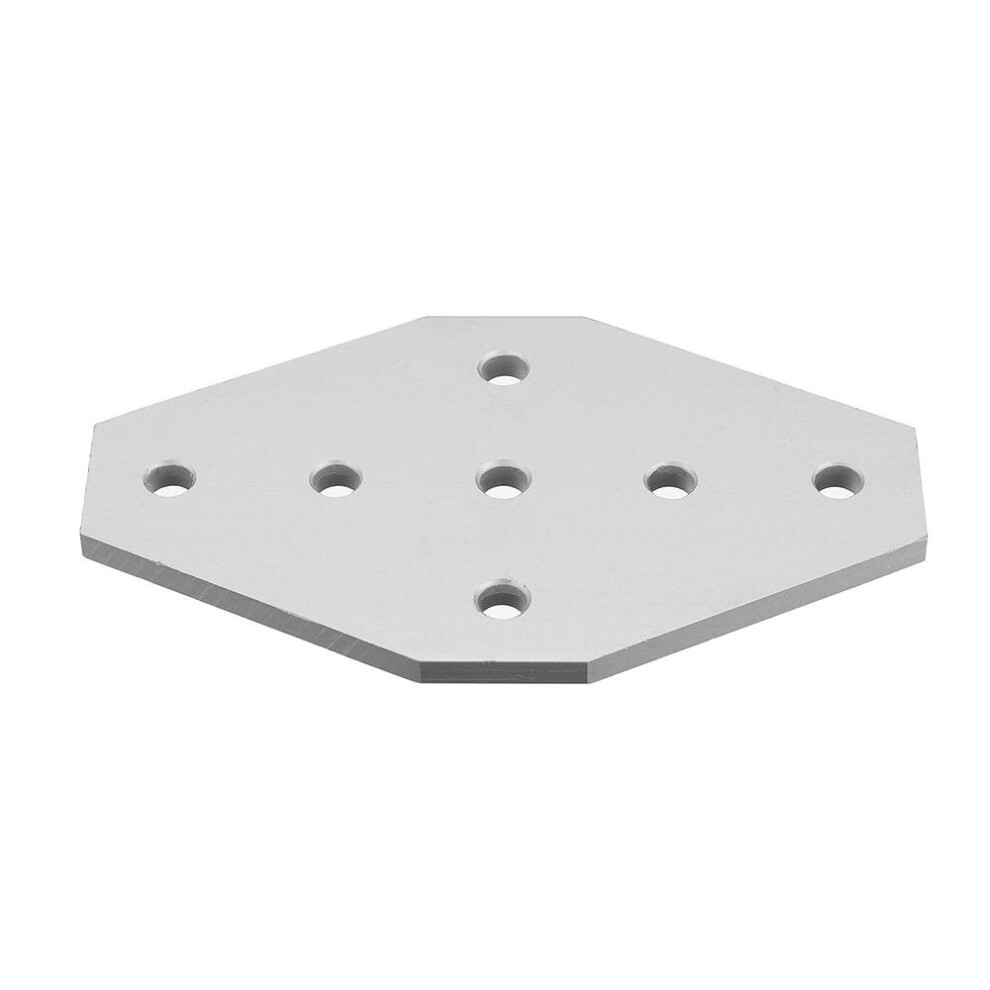 2Pcs Aluminum 7 Holes Join Plate Corner Bracket 8651959789304