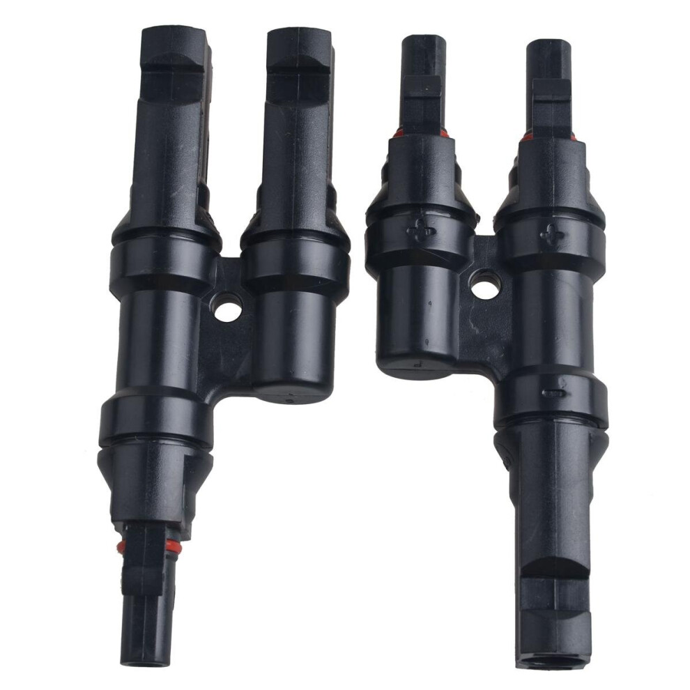 Mc4 T-Type Three-Way Parallel Adapter Connector 2 In1 Solar Photovoltaic Connector 814730373514