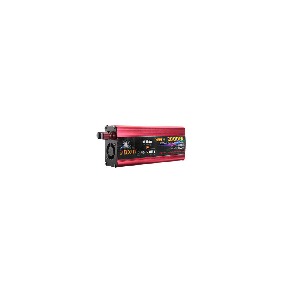 Power Inverter 4000W Peak Modified Sine Wave Converter Dc 12V/24V To Ac 220V Usb Plug Port 840079358905