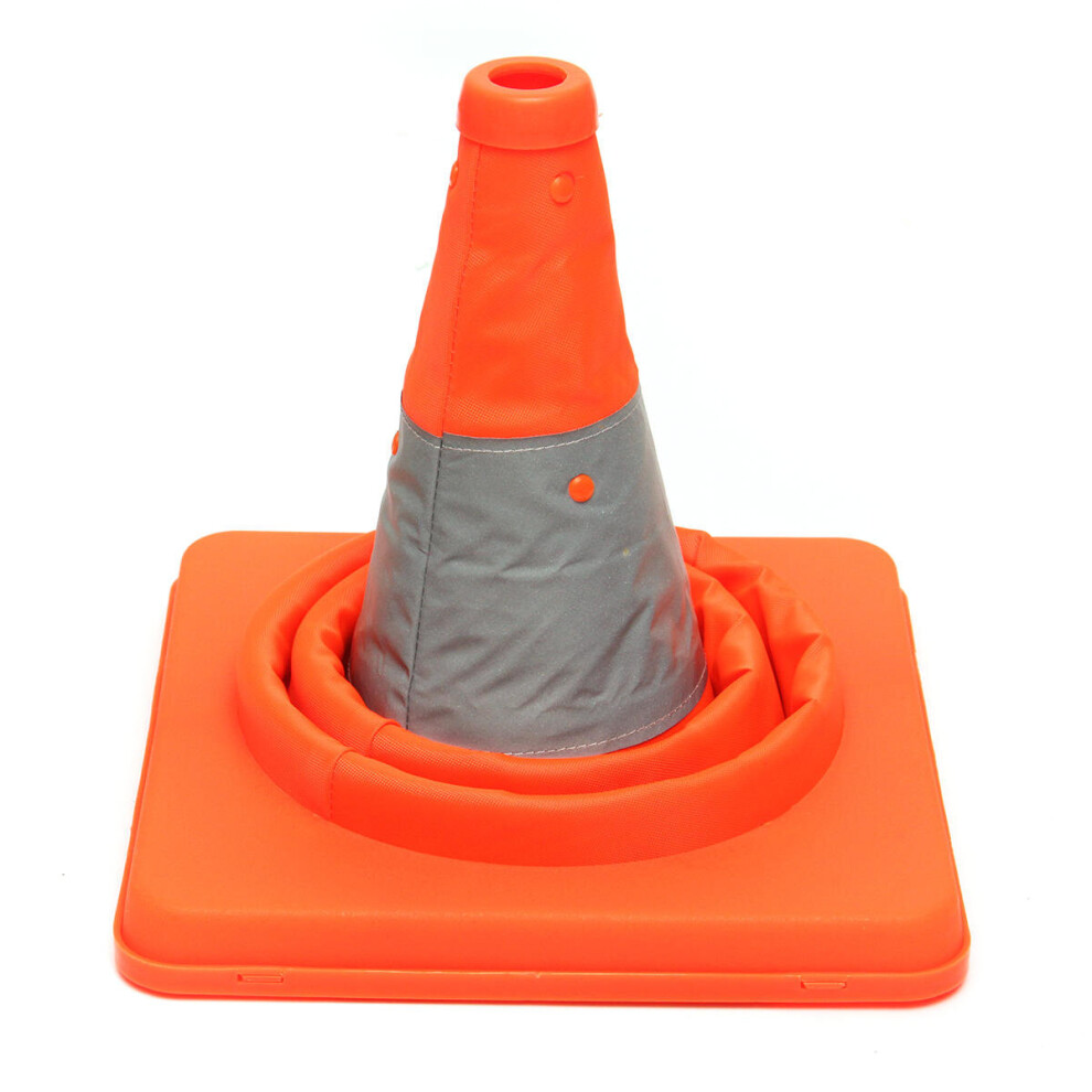 40Cm Folding Collapsible Highway Road Reflective Tape Safety Cone Traffic Pop Up Multipurpose 8651938566476