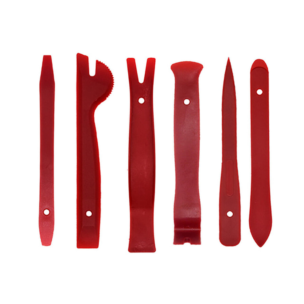 6 Piece Car Stereo Car Cd Audio Disassembly Tool Repair Tool Red 5202984958932