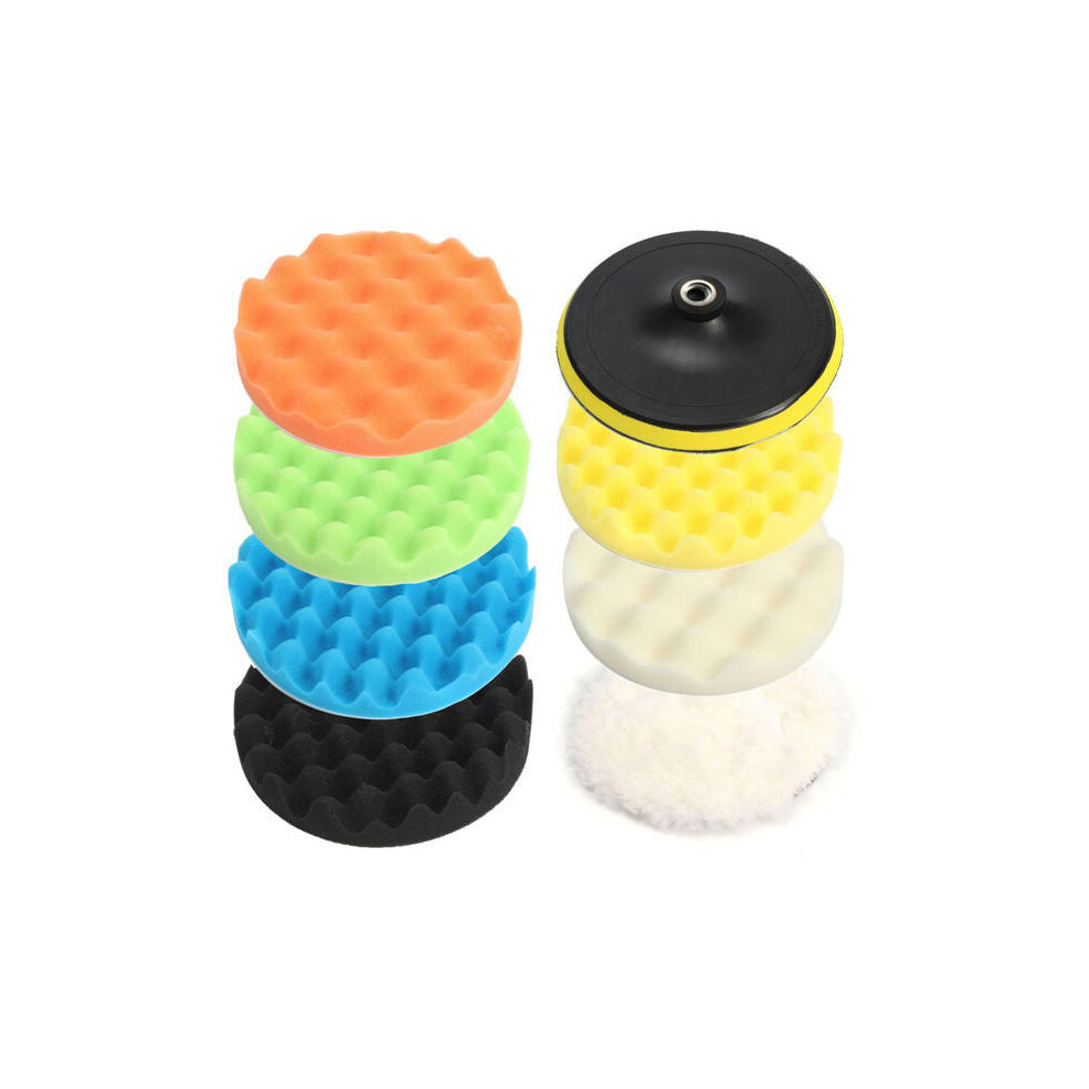 8Pcs 7 Inch Sponge Polishing Waxing Buffing Pads 5202984997764