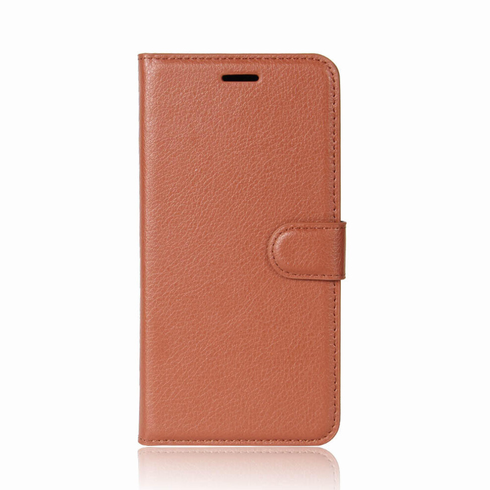 Flip Litchi Pattern Pu Leather Wallet Card Slot Stand Case For Doogee Mix 2 Color Brown 6901722578690