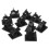 2Set Cable Cord Fasteners Holder Adhesive Black Tie Clips Clamp 4