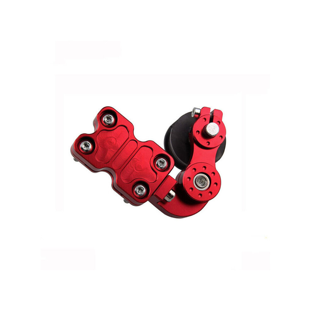Motorcycle Chain Tensioner Dirt Bike Bicycle Single Speed Converter Aluminium Colour Red 5202984939603