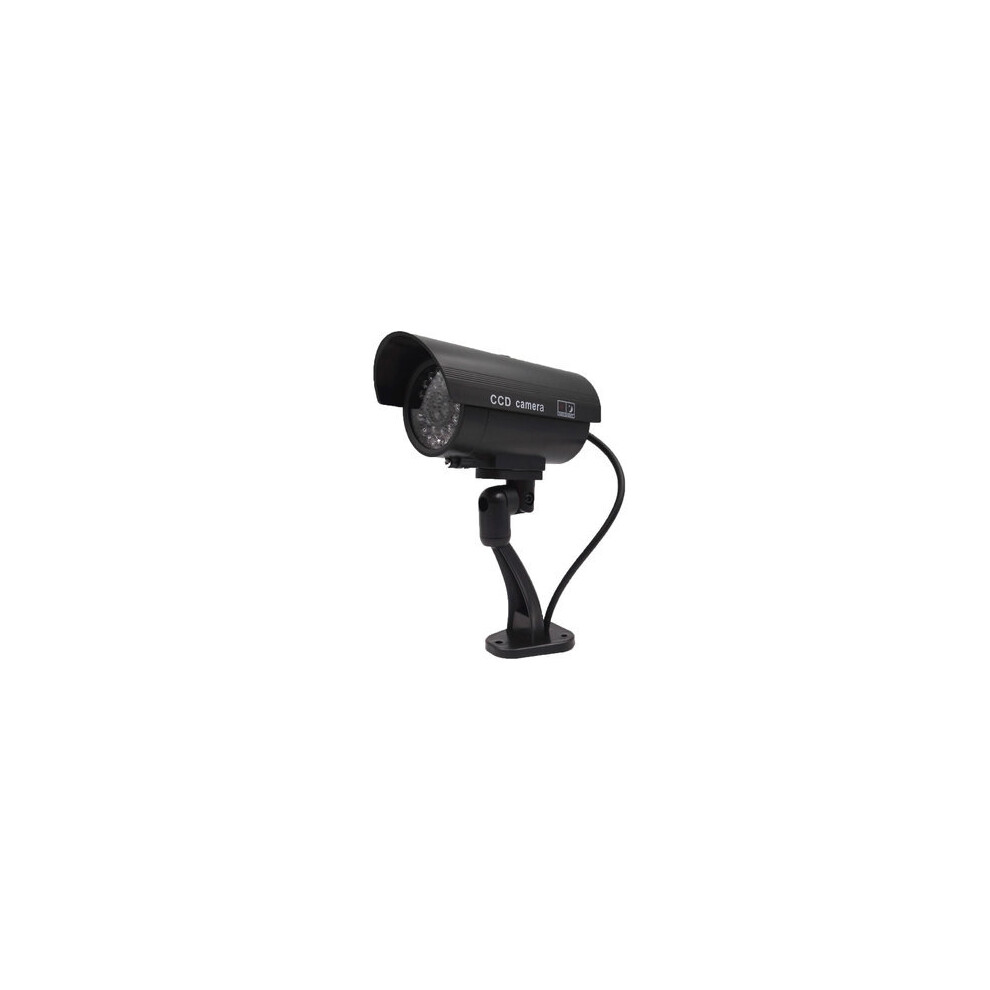 Waterproof Dummy Cctv Ccd Bullet Camera With Flashing Led Light Outdoor Fake Simulation Camera Black 4151093612703