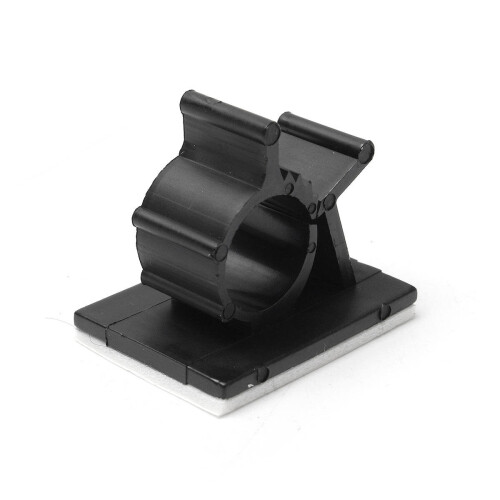 2Set Cable Cord Fasteners Holder Adhesive Black Tie Clips Clamp