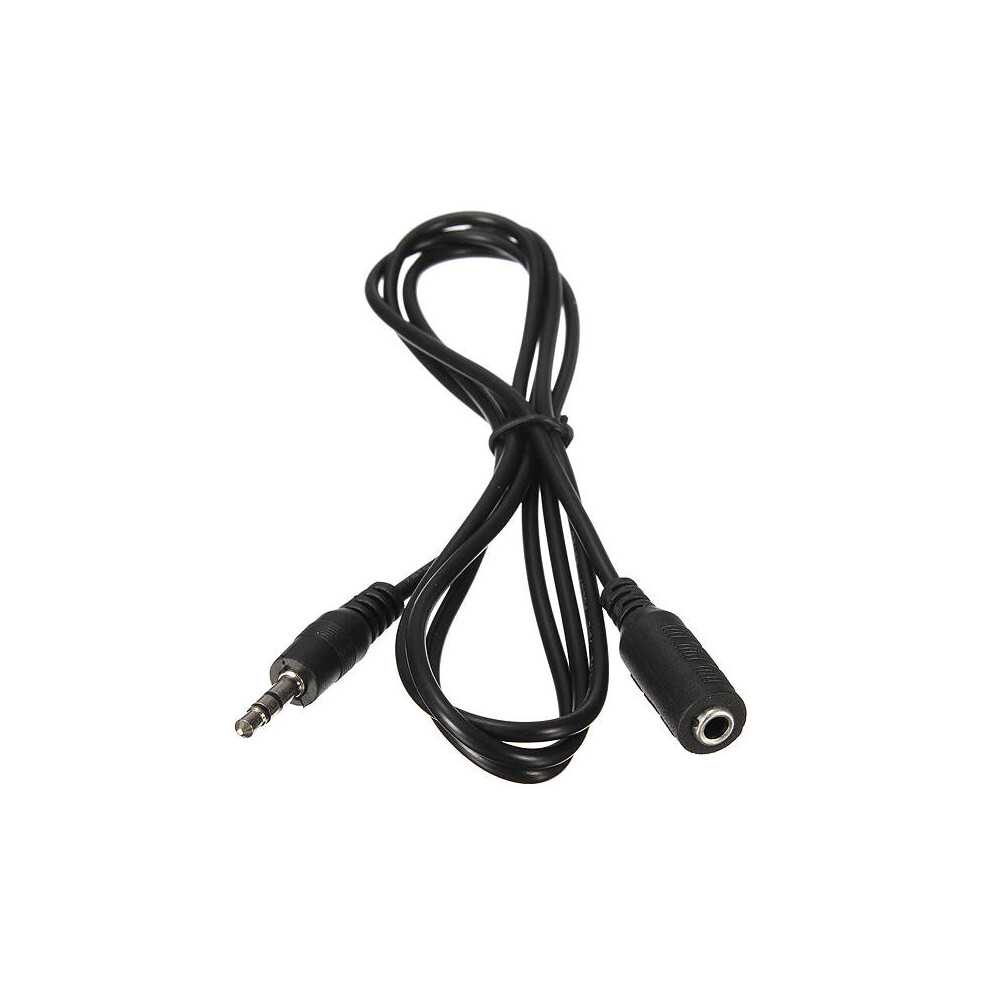 5Pcs 1.5M 3.5Mm Male To Female Stereo Audio Headphone Extension Cable 4151093611355