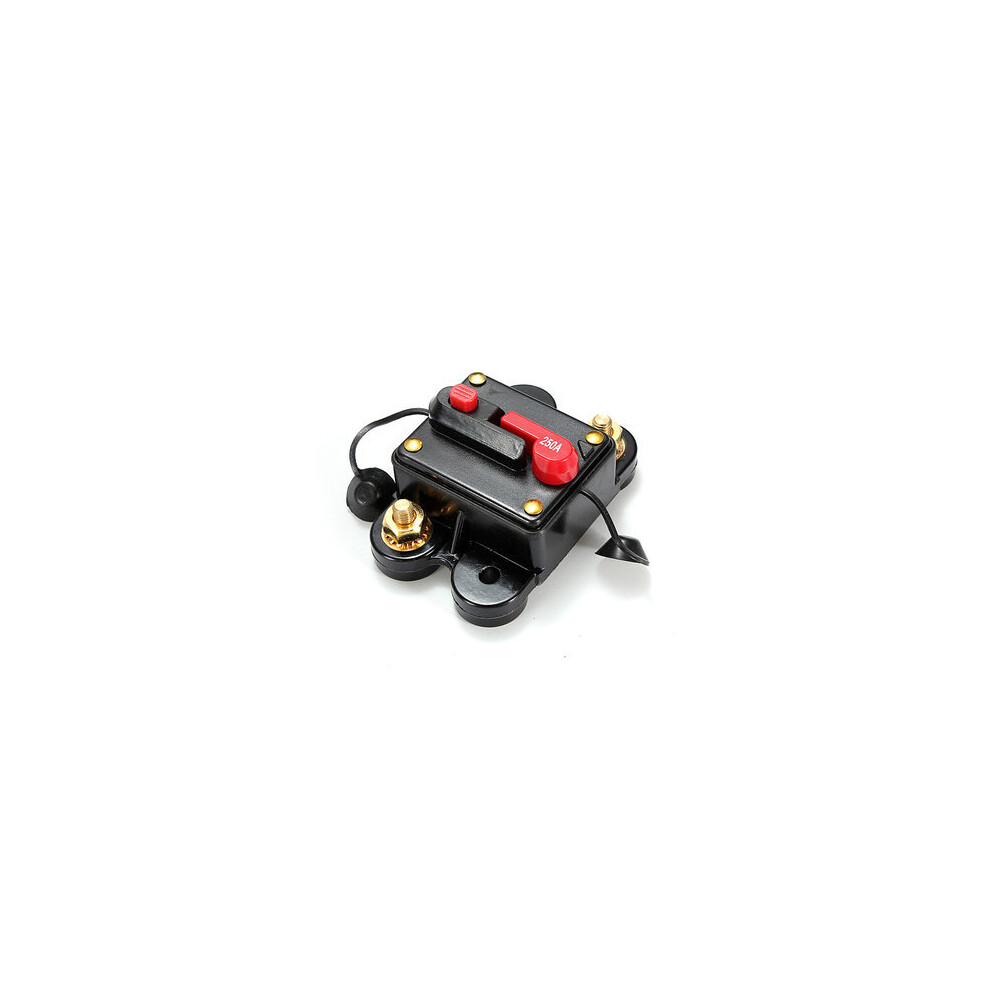 250A Car Marine Boat Bike Stereo Audio Inline Circuit Breaker Fuse 5202984945314