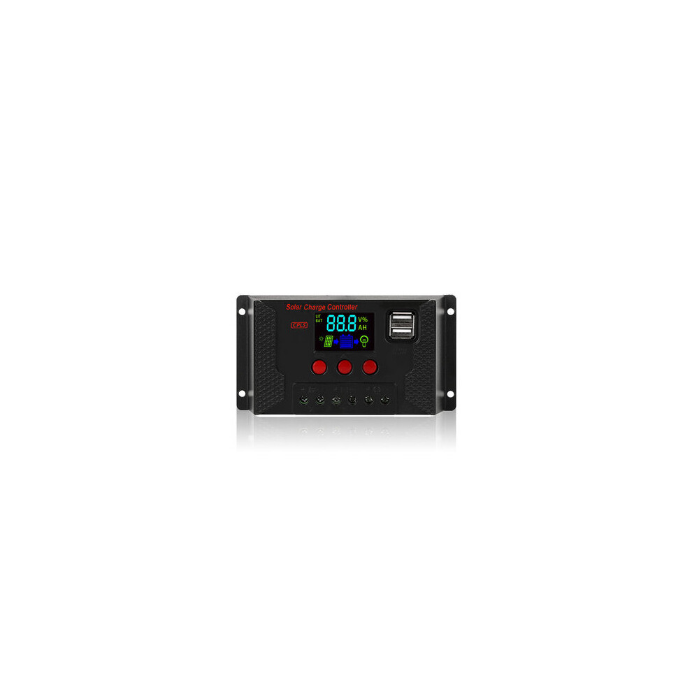 Solar Charge Controller Photovoltaic Solar Panel Controller Battery Regulator Adjustable Parameter 814730381052