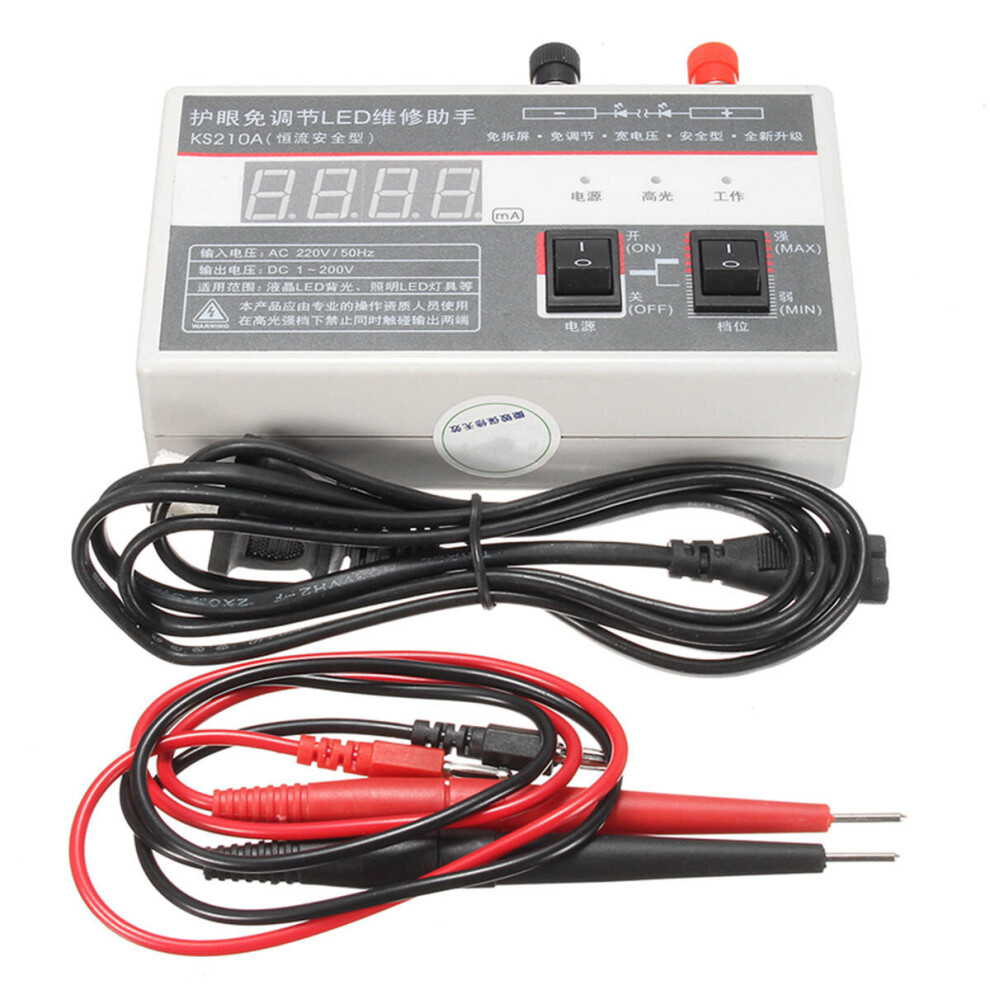 0-200V Digital Led Lcd Tv Backlight Tester Meter Tool Lamp Beads Repair Tool 814730372982