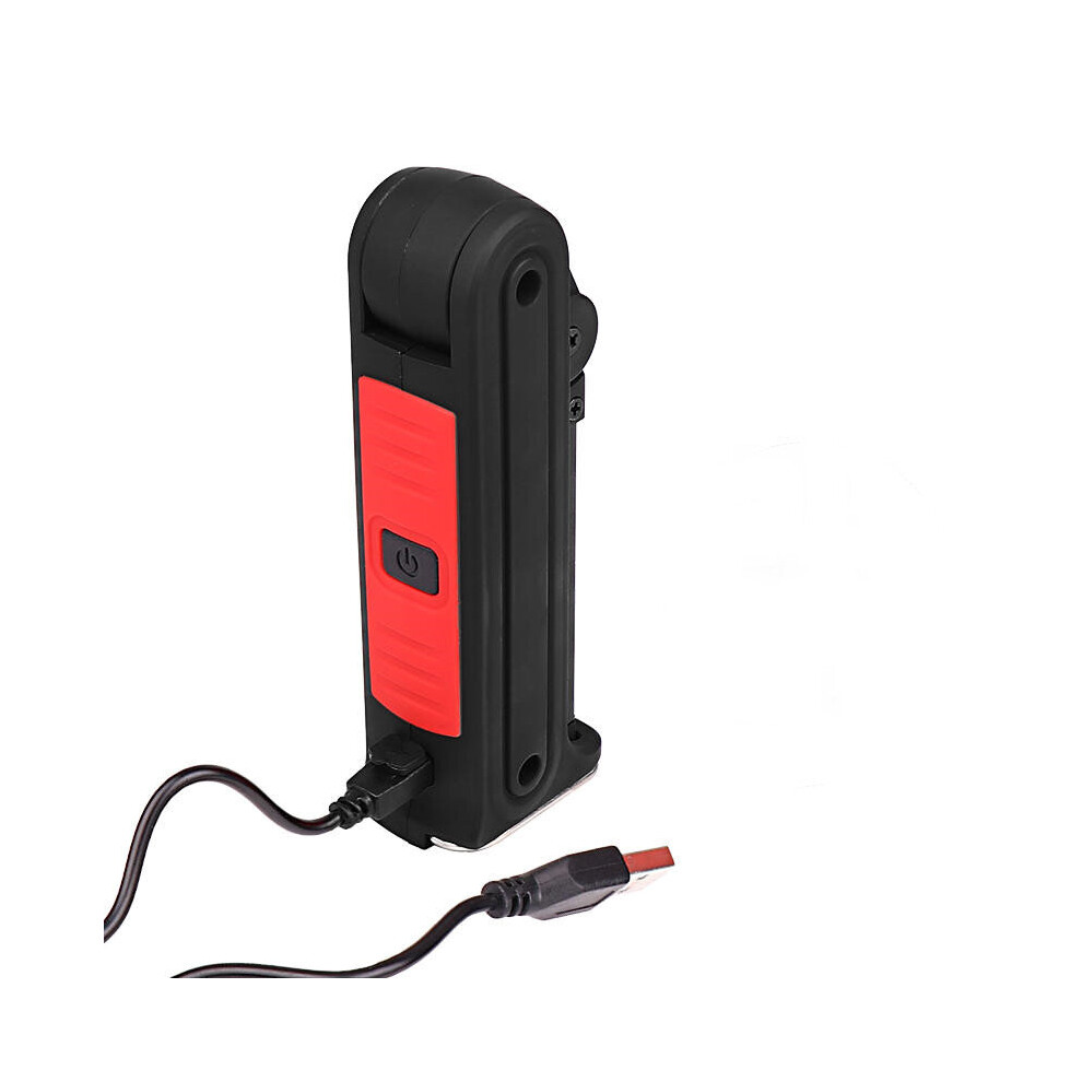 Rechargeable Cob Led Slim Work Light Flashlight Inspect Folding Lamp Red Color 840079325792