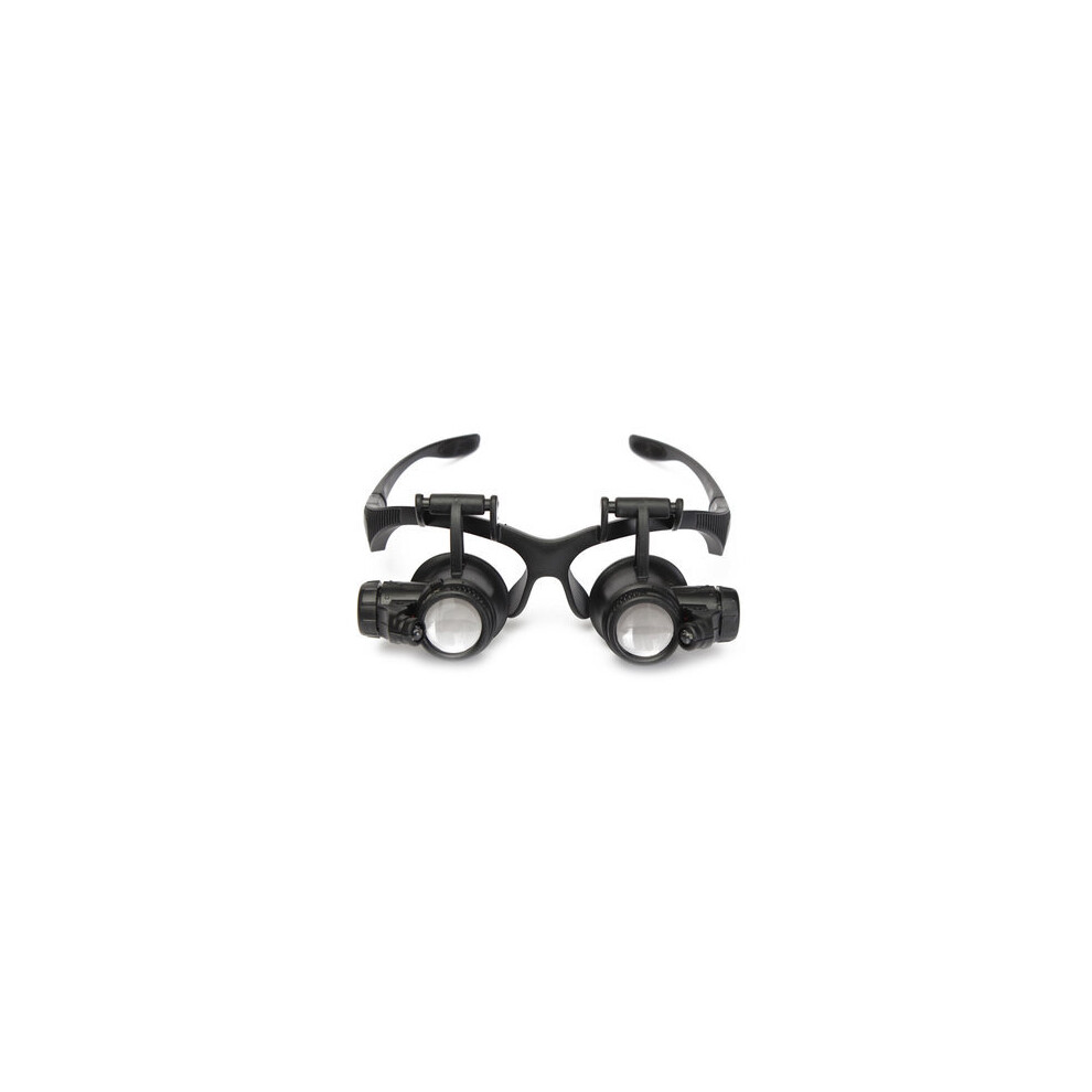 Loupe LED 10X 15X 20X 25X Loupe Double Oeil Bijoutier Réparation Horlogerie Lentille Changée
