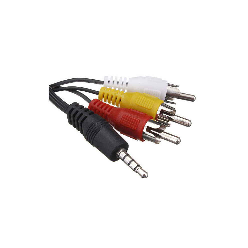 3.5Mm Jack Plug To 3 Rca Adapter Cable Audio Video Cable 4151093698981