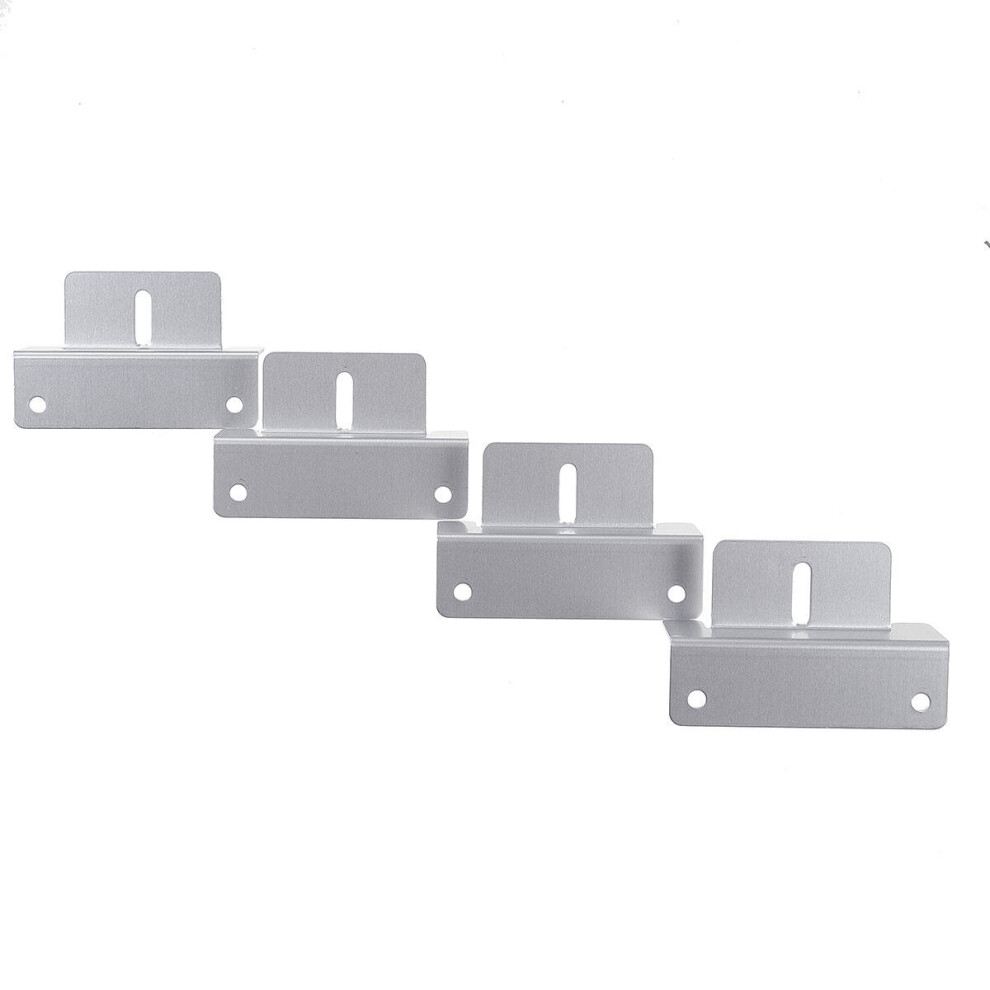 4Pcs Aluminum Alloy Solar Panel Mounting Z Shaped Brackets Set Fixing Kit Fit Rvs Roof Yacht Decks 6901722580396