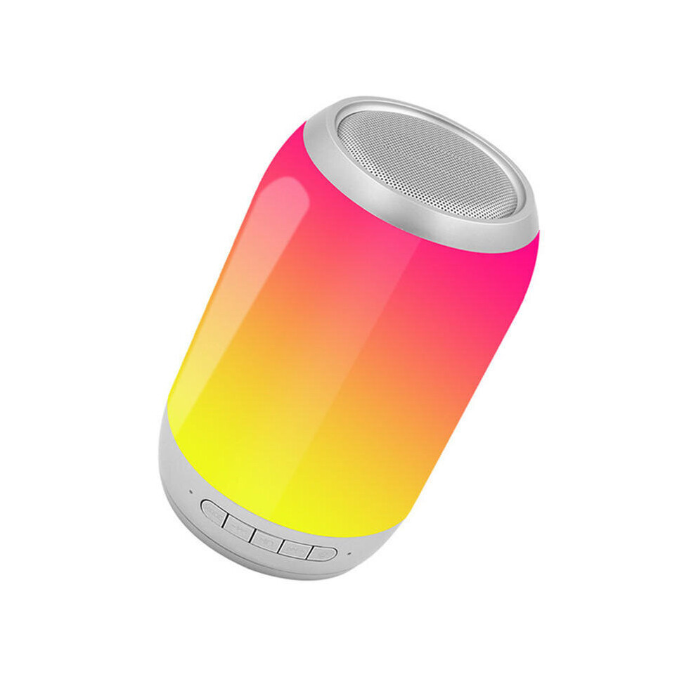 Portable Colorful Led Wireless Bluetooth Speaker Hifi Fm Radio Dual Bass Subwoofer With Mic Light 4191026542936