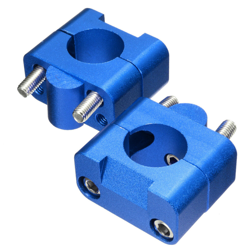 1 1/8" 28Mm Cnc Handlebar Fat Bar Riser Mount Clamp Adaptor For Pit Dirt Motorcycle Colour Blue 5202984947981
