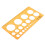 3Pcs Small Circle Round Circular Drawing Template KT Soft Plastifc Ruler Design Drafting Stencil 4