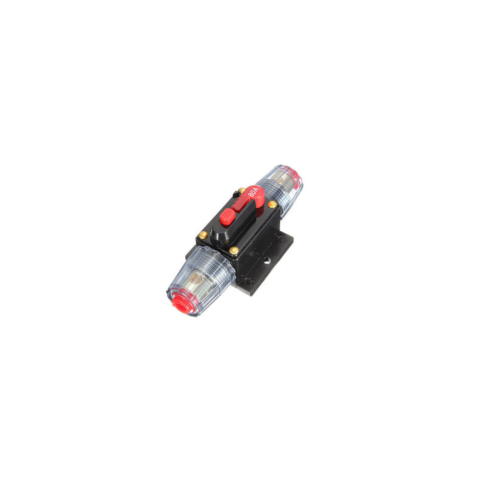 2 Pcs Dc12v Car Stereo Audio Circuit Breaker Inline Fuse 80Amp 80A 5202984957232