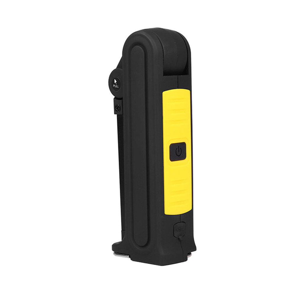Rechargeable Cob Led Slim Work Light Flashlight Inspect Folding Lamp Yellow Color 840079325808