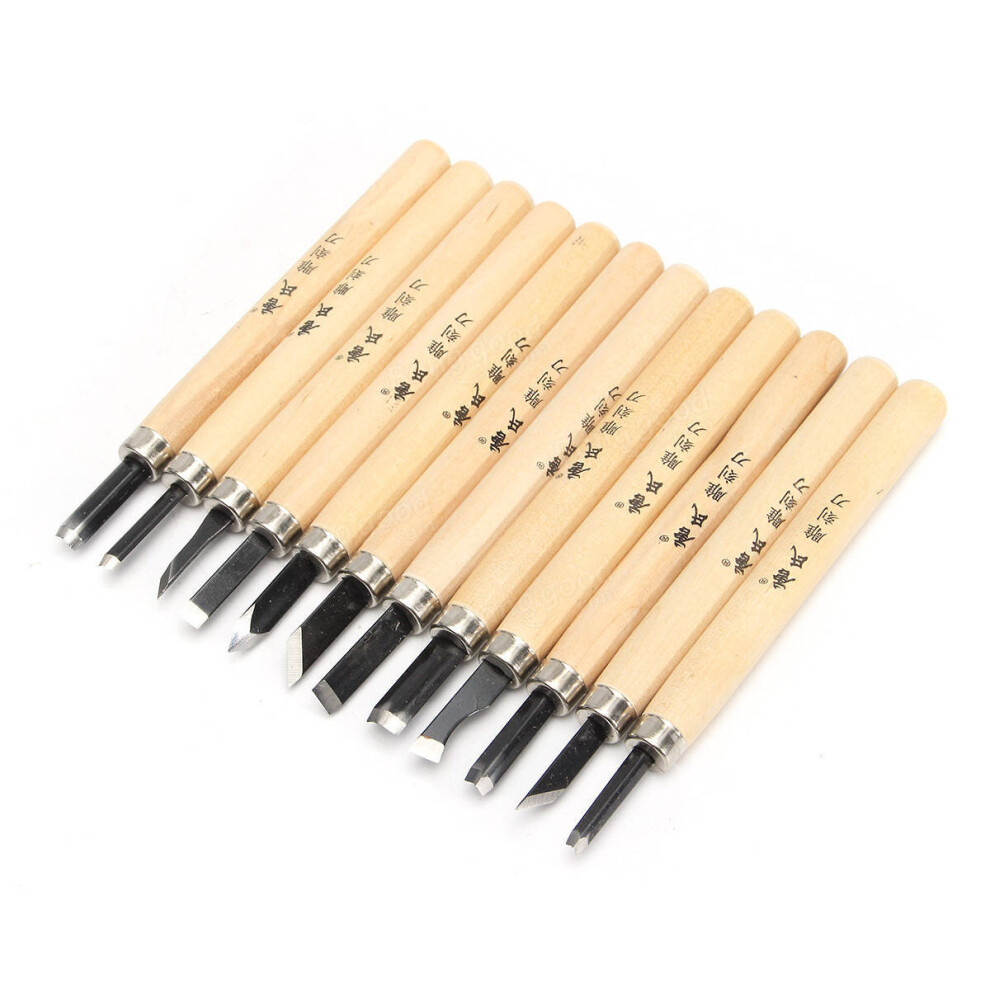 2Set 12Pcs Wood Carving Hand Chisel Tool Set Wood Working Professional Gouges + Case