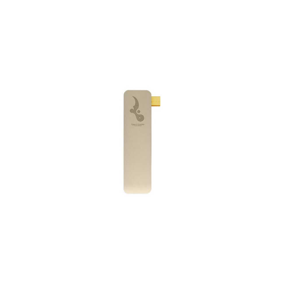 Type-C To Usb3.0 3 Usb Ports Hub With Sd Tf Card Reader Function For Macbook Chromebook Notebook Gold 4151093615124