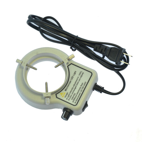 20 LED Adjustable Ring Light Trinocular Stereo Microscopes illuminator Lamp 2