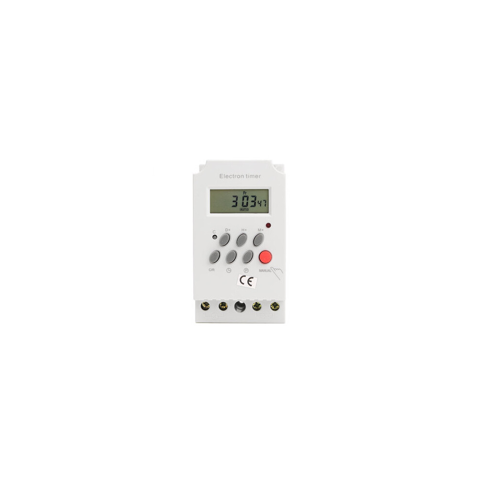 Digital Electronic Timer Switch Ac 220V 25A Din Rail Programmable 6901722558074