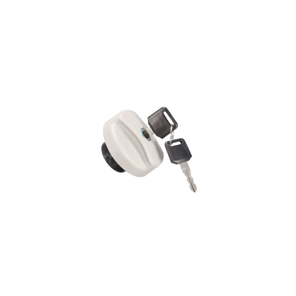 Fuel Tank Filler Lockable Cap Cover With 2 Keys For Vauxhall Opel Vectra Corsa White 5202984958734