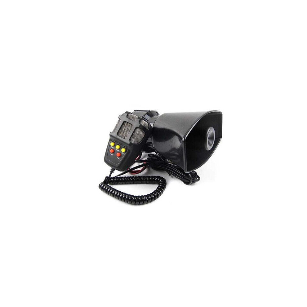 100W Car Warning Alarm 5 Sound Loudly Police Fire Siren Horn Pa Speaker With Mic 5202984938927
