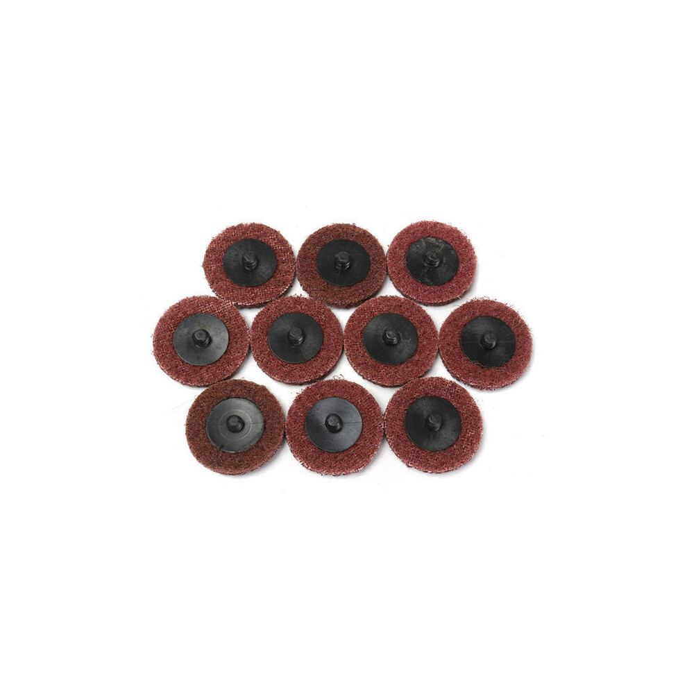 10Pcs 2 Inch 50Mm Roll Lock Sanding Disc 120 Grit Medium Coarse Disc 8651963789253