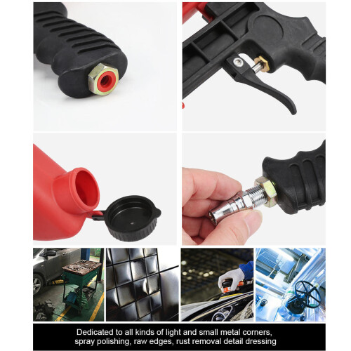 Portable Gravity Pneumatic Sandblaster Sprayer Tool Sandblasting Machine Removing Spot Rust 1