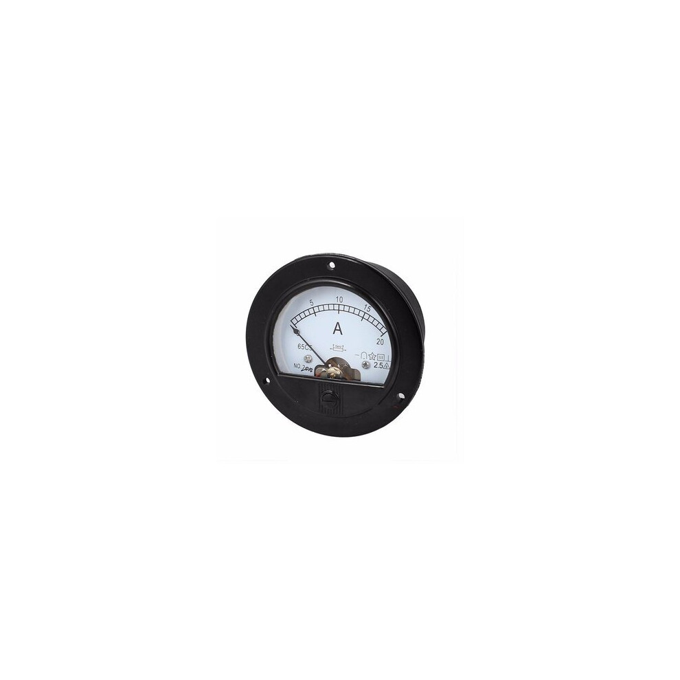 Dc 20A Round Analog Ammeter Panel Amp Current Meter 65C5 Diameter 90Mm 0-20A Dc 8651942789632