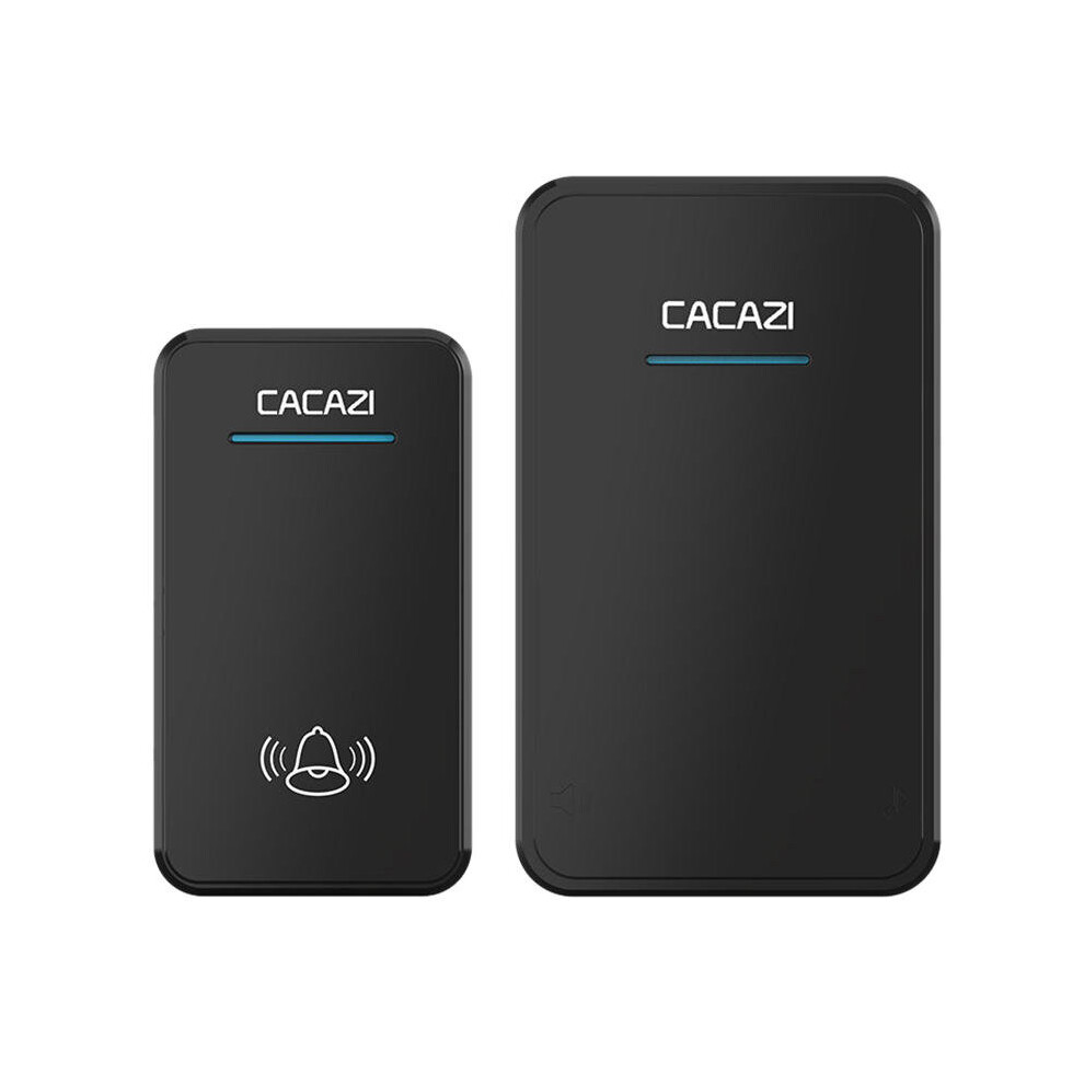 Cacazi A8 DC Wireless Doorbell Waterproof 300M Remote Long Range Door Bell 48 Rings 6 Volume Door Chime