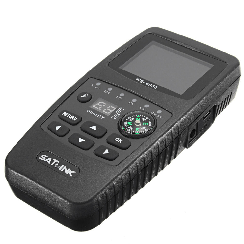 Ws-6933 Dvb-S2 Fta Digital Satellite Finder Meter Lcd Flashlight 814730373293
