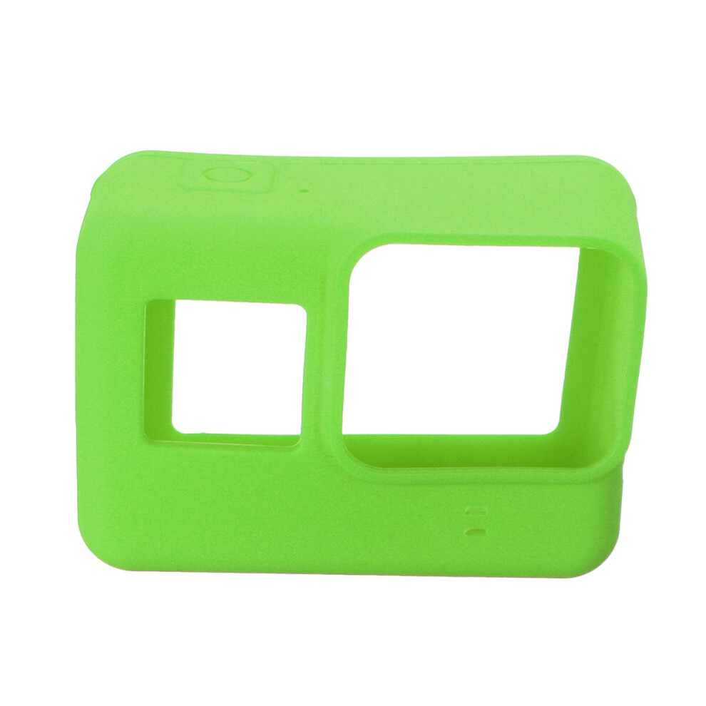 Soft Silicone Housing Case Protective Cover And Lens Cap For Gopro Hero 5 Camera Green 4151093612505