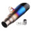 38~51mm Double-Deck Outlet Modified Motorcycle Exhaust Muffler Pipe Stainless 2