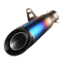 38~51mm Double-Deck Outlet Modified Motorcycle Exhaust Muffler Pipe Stainless