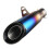 38~51mm Double-Deck Outlet Modified Motorcycle Exhaust Muffler Pipe Stainless 1