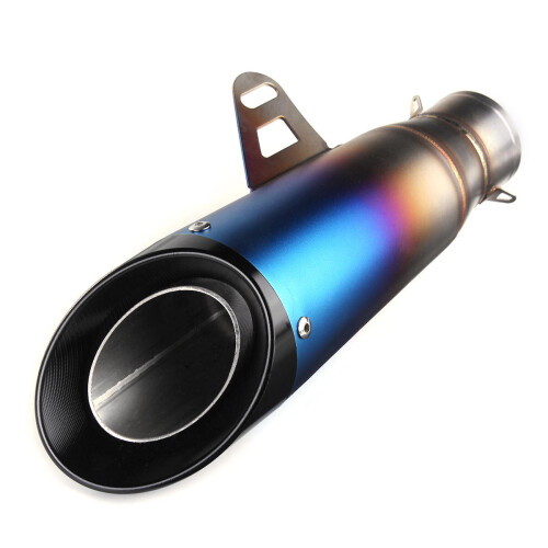 38~51mm Double-Deck Outlet Modified Motorcycle Exhaust Muffler Pipe Stainless